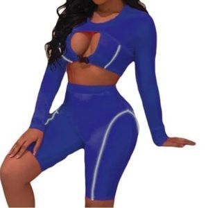 Two Piece Knee Cut Short Set